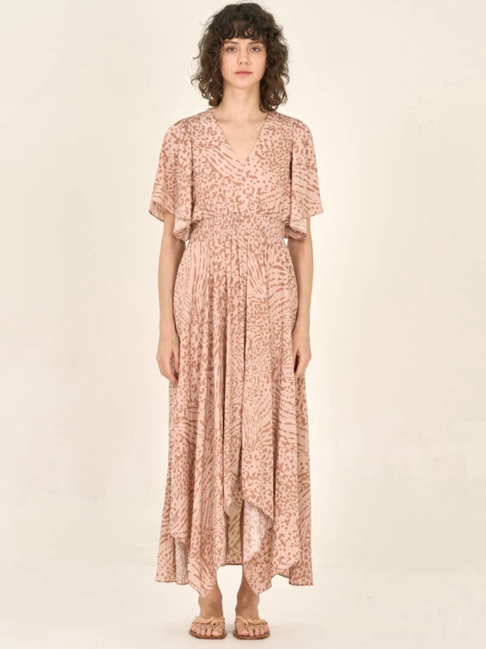Grade & Gather - PRINTED UNBALANCED SKIRT MAXI DRESS